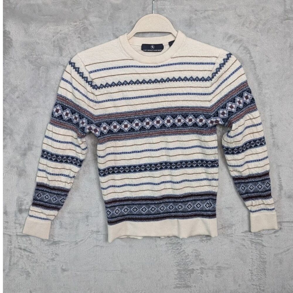 100% extra fine Merino wool Hart Schaffner Marx sweater Sz XXS  y2k grandpacore